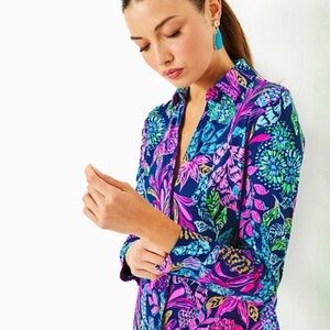 Vibrant Floral Button-Up Shirt
